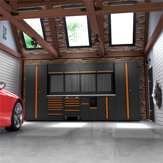 Modular Range of Garage Workbench and Garage Cabinets Storage