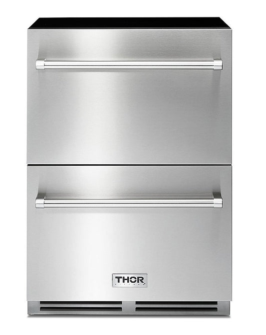24 Inch Undercounter Refrigerator Drawers with Convection Cooling and Large Capacity